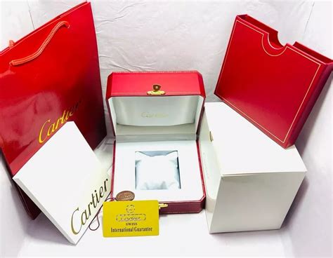 cartier watch box and papers|cartier watch boxes for sale.